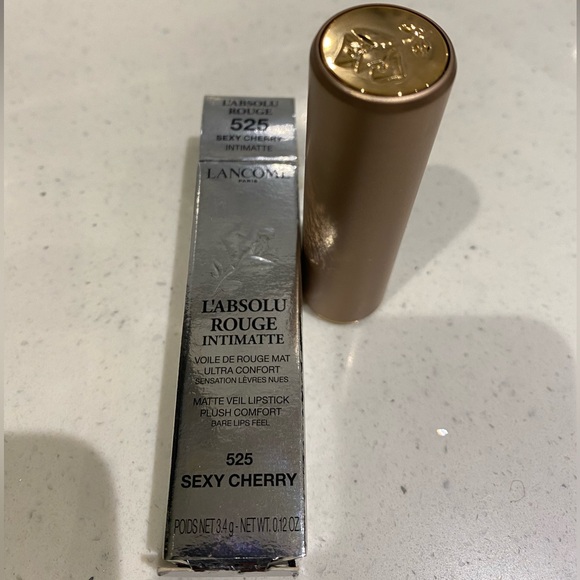 Lancôme #525 sexy cherry L'Absolu Rouge Intimate Matte Veil Lipstick - Picture 5 of 6